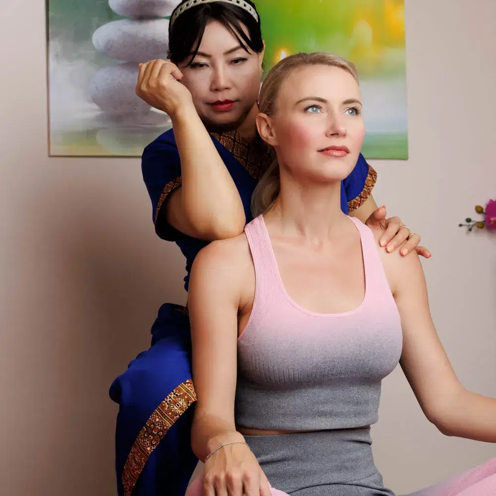 Deep tissue massage on Shoulder